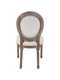 Krzesło tapicerowane Mathilde, 2 szt., Tapicerka: 64% bawełna, 36% len, Stelaż: drewno brzozowe, lakierow, Tapicerka: pianka, Jasny beżowy, drewno brzozowe, S 48 x G 46 cm