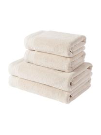 Lot de serviettes de bain en coton bio Premium, 4 élém., 100 % coton bio, certifié GOTS
Qualité supérieure 600 g/m²

Le matériau est certifié STANDARD 100 OEKO-TEX®, IS025 189577, OETI, Beige clair, Lot de différentes tailles