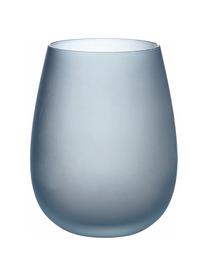 Vasos de colores Happy Hour, 6 uds., Vidrio, Tonos azules, Ø 7 x Al 11 cm