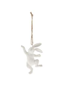 Deko-Anhänger Osterhase Semina, Polyresin, Weiß, B 7 x H 10 cm