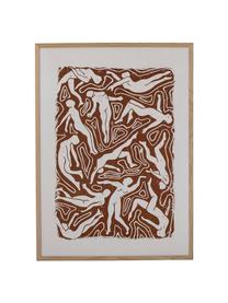 Gerahmter Kunstdruck Ciron, Rahmen: Eichenholz, Braun, Beige, Weiß, Hellbraun, B 52 x H 72 cm