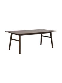 Mesa de comedor extensibe de roble Nagano, 205-255 x 95 cm, Tablero: tablero de fibra de densi, Patas: madera maciza de roble la, Madera, An 205 x F 95 cm