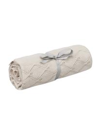 Doudou bébé coton bio Leaf, 100 % coton bio, certifié GOTS, Grège, larg. 80 x long. 100 cm