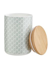 Boîte de rangement Queen it, Vert, blanc, Ø 10 x haut. 14 cm, 700 ml