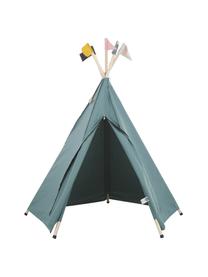 Tipi infantil de algodón ecológico Hippie, 100% algodón ecológico, Gris, An 135 x Al 135 cm