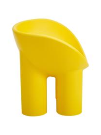 Design fauteuil Roly Poly in okergeel, Polyethyleen, vervaardigd volgens het rotatiegietprocédé, Geel, B 84 x H 57 cm