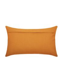 Coussin rectangulaire gaufré Gopher, Jaune moutarde