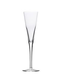 Copas flauta clásica de champán de cristal Event, 6 uds., Cristal, Transparente, Ø 7 x Al 24 cm, 160 ml