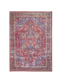 Tapis vintage Paulo, Rouge, bleu, beige