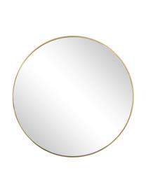 Specchio da parete rotondo con cornice dorata Ada, Cornice: ferro ottonato, Superficie dello specchio: lastra di vetro, Ottone spazzolato, Ø 120 cm