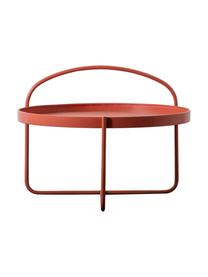 Ronde salontafel Melbury in rood, Gepoedercoat staal, Rood, Ø 65 x H 50 cm