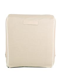 Puff de exterior Riahanna, Funda: tejido de poliéster (200 , Beige, blanco, An 60 x F 90 cm