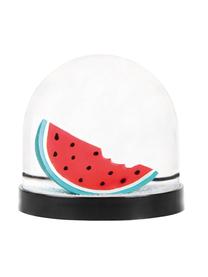 Sneeuwbol Watermelon, Kunststof, Transparant, rood, groen, zwart, Ø 9 x H 8 cm