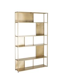 Libreria dorata Talme, Metallo rivestito, Dorato, Larg. 100 x Alt. 175 cm