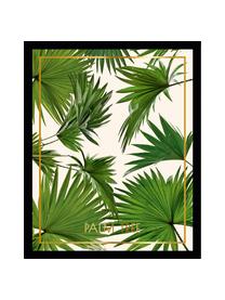 Oprawiony druk cyfrowy Palm Tree I, Stelaż: tworzywo sztuczne, szklan, Wielobarwny, S 30 x W 40 cm