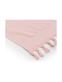 Fouta Soft Cotton, Reverso: afelpado, Rosa, blanco, An 100 x L 180 cm