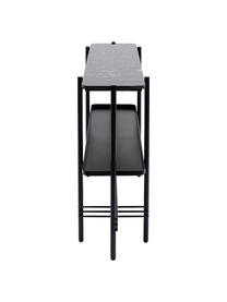 Konzolový stolík s mramorovou doskou Bennet, Čierna, Š 120 x V 72 cm