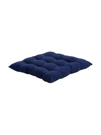 Poduszka na krzesło z bawełny Ava, Ciemny niebieski, S 40 x D 40 cm