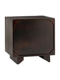 Szafka nocna z litego drewna mangowego Louis, Lite drewno mangowe lakierowane, Drewno mangowe, S 50 x W 50 cm