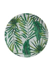 Serviesset Parrot Jungle van porselein, 6 personen (18-delig), Porselein, Groen, meerkleurig, patroon, Set met verschillende formaten