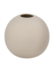 Handbemalte Keramik-Vase Ball, Keramik, Hellbeige, Ø 10 x H 10 cm