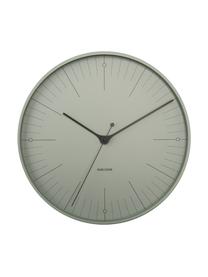 Reloj de pared Index, Metal recubierto, Negro, verde, Ø 40 cm