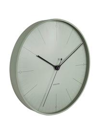 Reloj de pared Index, Metal recubierto, Negro, verde, Ø 40 cm