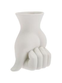 Jarrón de porcelana de diseño Marcel, diseñado por Jonathan Adler, Porcelana, Blanco, An 11 x Al 18 cm