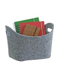 Opbergmand Kiri, 100% polyester (vilt), Grijs, 32 x 21 cm