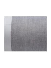 Completo copripiumino in raso di cotone Charme, Raso di cotone, Grigio chiaro, grigio, 200 x 255 cm + 2 federe + 1 lenzuolo con angoli