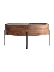 Table basse design avec rangement Risby, Brun