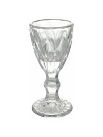 Vasos de chupitos con relive Shades, 6 uds., Vidrio, Tonos amarillos, Ø 5 x Al 11 cm