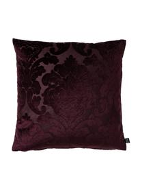 Coussin en velours Château, Tons bordeaux