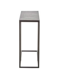 Table d'appoint design industriel Edge, Plateau : noir Structure : noir, mat, larg. 45 x haut. 62 cm