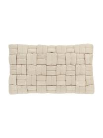 Geweven kussenhoes Norman in lichtbeige, Beige, B 30 x L 50 cm