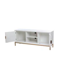 Mueble TV Ben, Blanco, dorado, An 150 x Al 64 cm