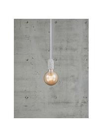 Lampa wisząca z porcelany Hang, Biały, Ø 5 x W 9 cm