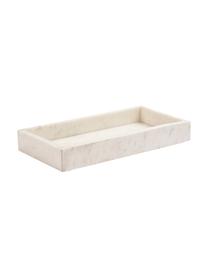 Vassoio decorativo Bifrost, Marmo, Bianco, Larg. 30 x Prof. 15 cm