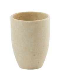 Marmor-Zahnputzbecher Luxor, Marmor, Beige Marmor, Ø 8 x H 10 cm