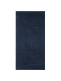 Lot de serviettes de bain unicolore Comfort, 3 élém., Bleu foncé, Lot de différentes tailles