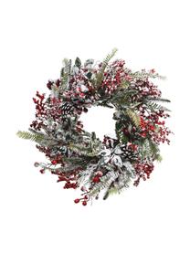 Couronne de Noël Patricia Ø 40 cm, Plastique, Vert, rouge, blanc, Ø 40 x haut. 15 cm