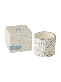 Vonná svíčka se dvěma knoty Terrazzo, Krémová, modrá, Ø 12 cm, V 11 cm