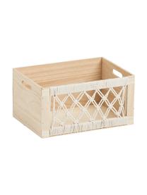 Boite de rangement en bois Boho, Bois clair, larg. 35 x haut. 18 cm