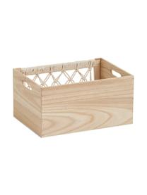 Boite de rangement en bois Boho, Bois clair, larg. 35 x haut. 18 cm