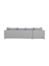 Grosses Ecksofa Zach in Grau, Bezug: Polypropylen Der hochwert, Webstoff Grau, B 300 x T 213 cm, Eckteil links