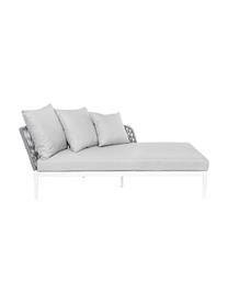 Garten-Daybed-Set Pelican, 2-tlg., Rahmen: Aluminium, pulverbeschich, Webstoff Hellgrau, Weiß, B 182 x T 179 cm