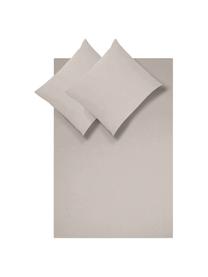 Katoensatijnen dekbedovertrek Comfort, Weeftechniek: satijn, licht glanzend, Taupe, 240 x 220 cm + 2 kussenhoezen 60 x 70 cm