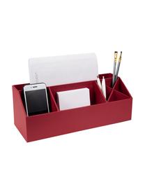 Organizer da ufficio Elisa, Solido, cartone laminato, Rosso scuro, Larg. 33 x Alt. 13 cm