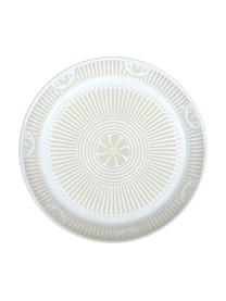 Assiette à petit déjeuner porcelaine Sonia, 2 pièces, Blanc