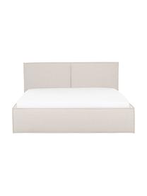 Polsterbett Dream, Bezug: Polyester (Strukturstoff), Korpus: Massives Kiefernholz, FSC, Webstoff Hellbeige, B 180 x L 200 cm